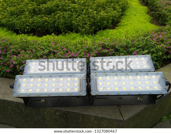 Led Flood Light Indoor Outdoor Cost Stock Photo Edit Now