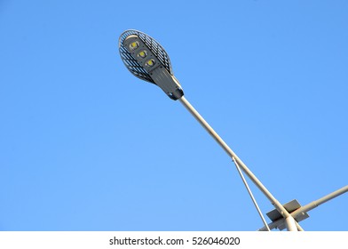 LED lamp post closeup