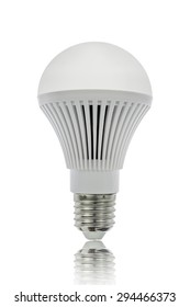 LED Light Bulbs And Shadow, With Clipping Path.