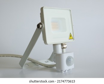 LED Light Emitting Diode Floodlight Lamp With Motion Detector