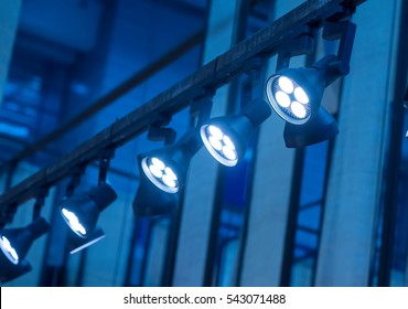 LED Light On Mall Roof.