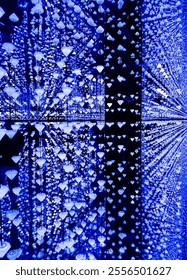 LED light structures at a public museum in Madrid SPAIN