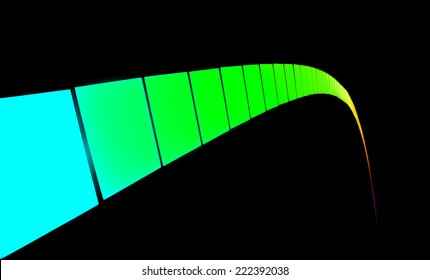 LED lights colour gradient