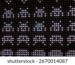 LED Panel Display Featuring Retro Space Invaders Design