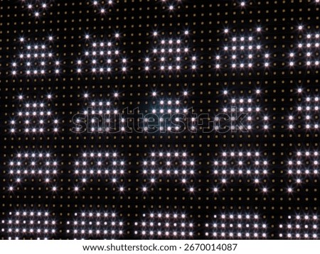 LED Panel Display Featuring Retro Space Invaders Design