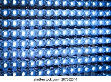 Led Panel In Fluorescent Light Close Up