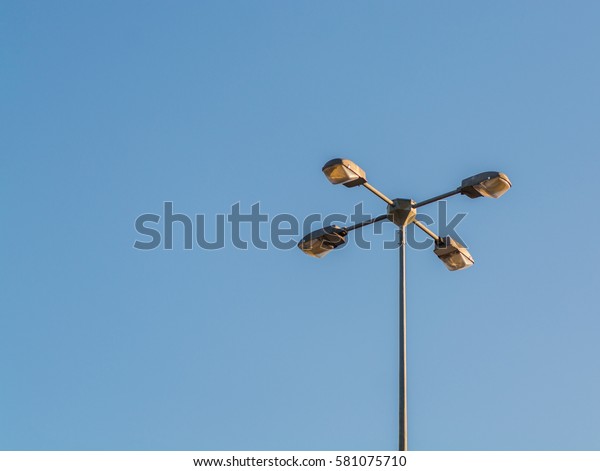 Led Street Light Pole Blue Sky Stock Photo Edit Now