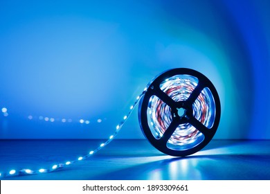 led strip blue light roll