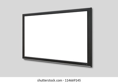 Led Tv Hanging On The Wall