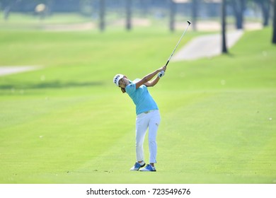 Lee Solar Of South Korea In Action During First Round The PTT Thailand LPGA Masters 2017 At Panya Indra Golf Club. On September 13, 2017 In Bangkok, Thailand.