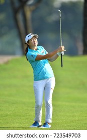 Lee Solar Of South Korea In Action During First Round The PTT Thailand LPGA Masters 2017 At Panya Indra Golf Club. On September 13, 2017 In Bangkok, Thailand.