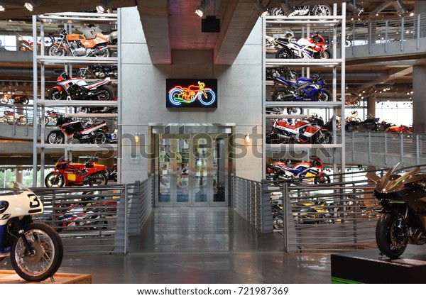 LEEDS,\
ALABAMA - JUL 24: Barber Vintage Motorsports Museum in Leeds,\
Alabama, as seen on July 24, 2017. The museum has over 1,450\
vintage and modern motorcycles and racing\
cars.