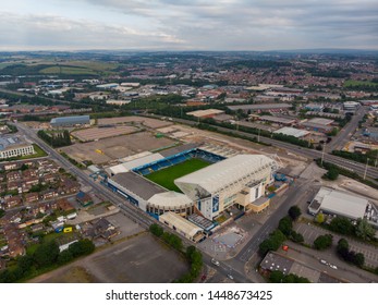 Leeds UK 11th July 2019: Aerial Photo Of Elland Road Football Club, Taken In Leeds West Yorkshire