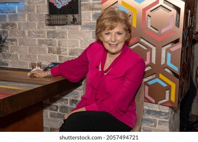 Leeds UK, 14th Oct 2021:The British Barrister, Journalist And Former Politician Anna Soubry Who Was Member Of Parliament For Broxtowe In Nottinghamshire