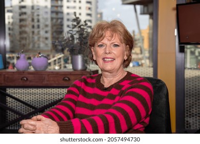 Leeds UK, 14th Oct 2021:The British Barrister, Journalist And Former Politician Anna Soubry Who Was Member Of Parliament For Broxtowe In Nottinghamshire