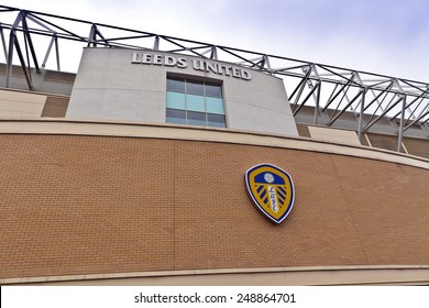 LEEDS, UK - APRIL 27, 2014: Elland Road Stadium Is Home Of Leeds United Football Club Since 1919 Following The Disbanding Of Leeds City F.C.