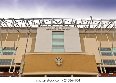 LEEDS, UK - APRIL 27, 2014: Elland Road Stadium Is Home Of Leeds United Football Club Since 1919 Following The Disbanding Of Leeds City F.C.