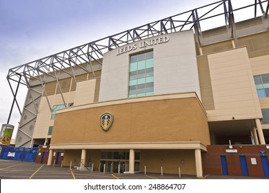 LEEDS, UK - APRIL 27, 2014: Elland Road Stadium Is Home Of Leeds United Football Club Since 1919 Following The Disbanding Of Leeds City F.C.