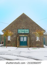 LEEDS, UNITED KINGDOM - Dec 28, 2021: A Beautiful Shot Of An Old Pool Bank Village Hall In West Yorkshire, UK 