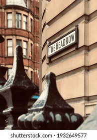 Leeds, United Kingdom, March 3 2021: The Headrow Street Sign