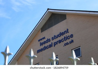 LEEDS, WEST YORKSHIRE / UK - SEPTEMBER 30TH 2020: Leeds Student Medical Practice University Campus Building Exterior In City Centre