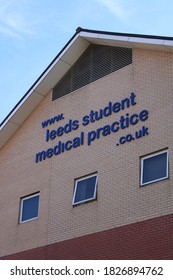 LEEDS, WEST YORKSHIRE / UK - SEPTEMBER 30TH 2020: Leeds Student Medical Practice University Campus Building Exterior In City Centre