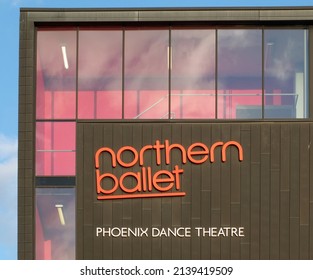 Leeds, West Yorkshire, United Kingdom - 17 March 2022: Sign On The Front Of The Northern Ballet Company Headquarters Building In Quarry Hill Leeds