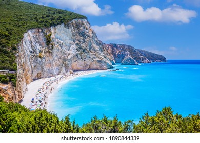 Lefkada, Greece. Porto Katsiki Beach, Ionian Islands.