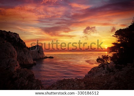 Lefkada island lighthouse Greece