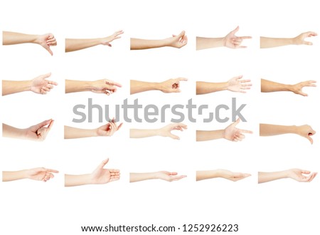 Similar – Image, Stock Photo Male hand comes out of a pile of leaves. Concept fall fun