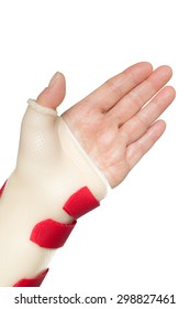 Left Hand Palm With Wrist And Thumb Splint