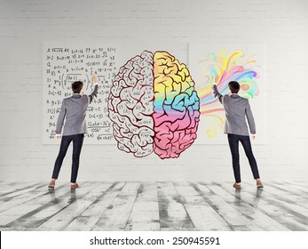 Left and right brain concept - Shutterstock ID 250945591