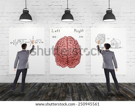Left and right brain concept
