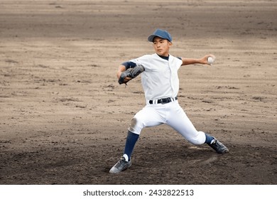 Left-handed pitcher (middle school baseball)     - Powered by Shutterstock