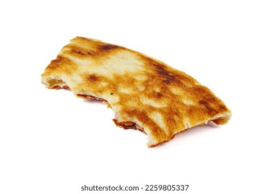 Leftover Piece of Pizza isolated on a white background