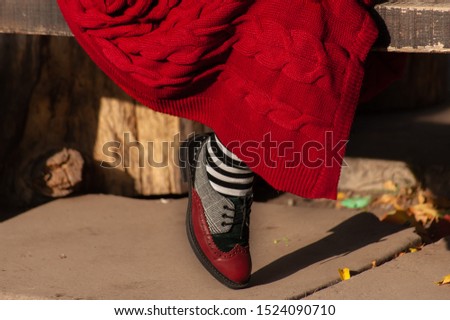 Similar – Image, Stock Photo red Winter Hiking