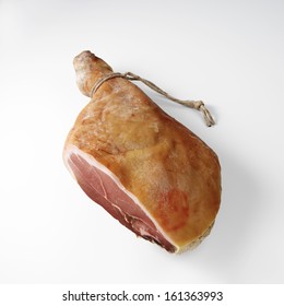 Leg Of Cut Raw Ham Isolated