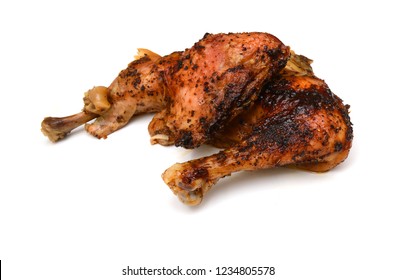 Leg Fried Chicken On White Background Stock Photo 1234805578 | Shutterstock