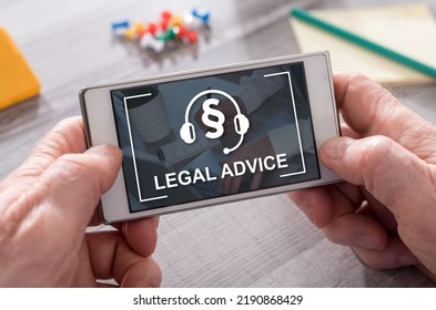 Legal Advice Concept On Mobile Phone