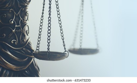           Legal law concept image, abstract close up detail of scales of justice                      - Shutterstock ID 631473233