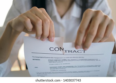 Legal rights to tear the contract paper     