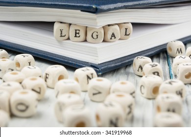 Legal Word Written On Wood Block