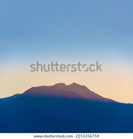 Legendary Mount Olympus in Greece, Sunset