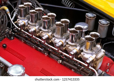 Legendary v12 racing car engine
