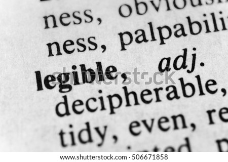 Legible
