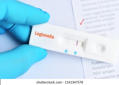 Legionella positive test result by using rapid test cassette