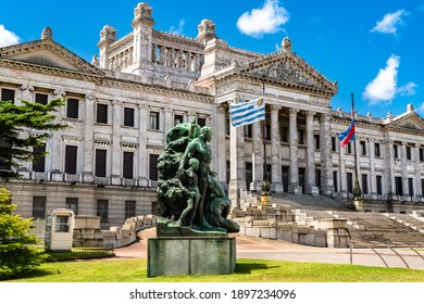 Legislative Palace Of Uruguay, A Monumental Building In Montevideo