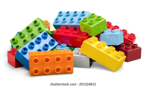 Lego, brick, isolated.