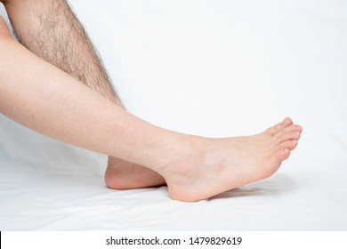 Legs Hair Removal For Men, Before & After. Applies To One Leg Only.