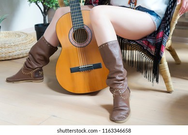 cowgirl boots with strings